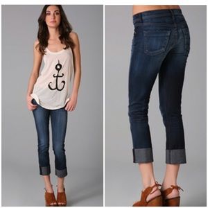Citizens of Humanity Dani Cropped Straight leg Blue Jeans